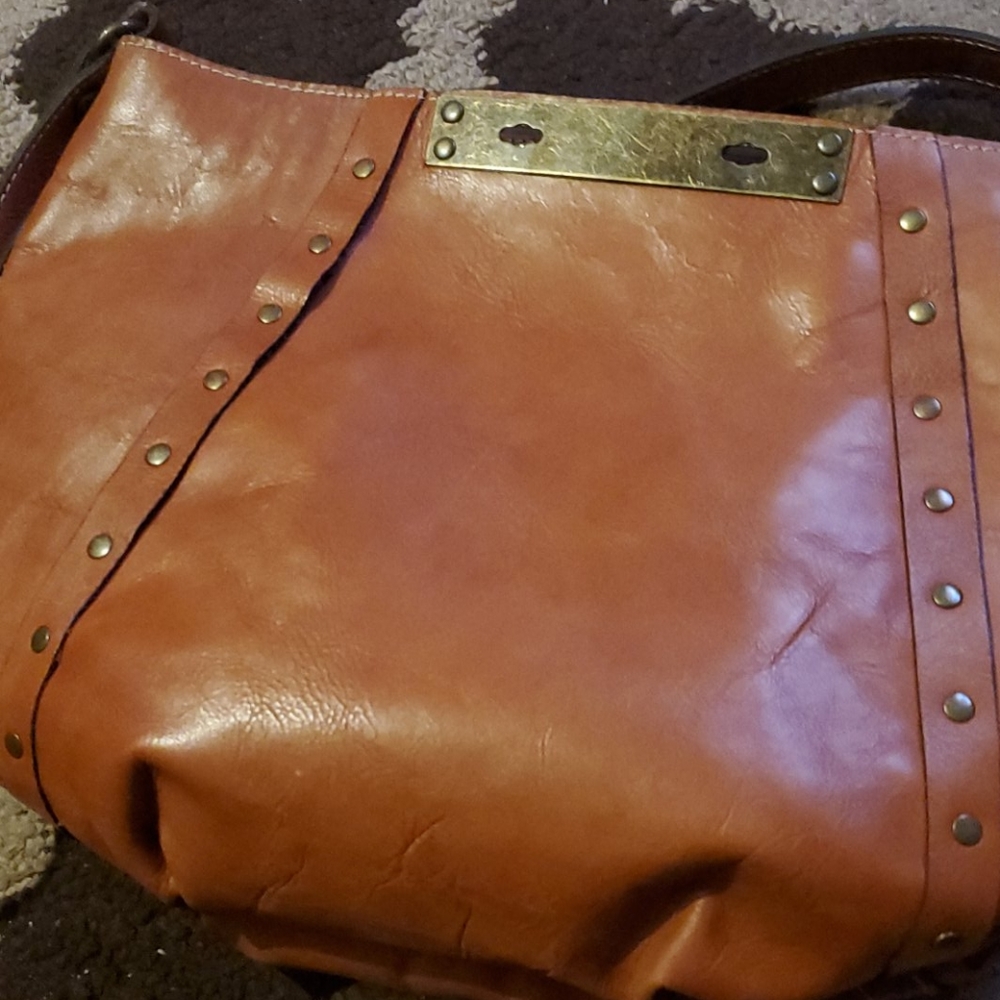 Patricia Nash leather saddle bag